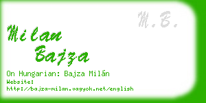 milan bajza business card